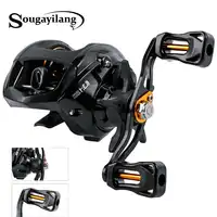 Sougayilang Baitcasting Fishing Reel 12 + 1BB 6.3: 1 ซ้าย/ขวาลาก Drag Spinning Reel ตกปลา Reel ตกปลาการติดตาม