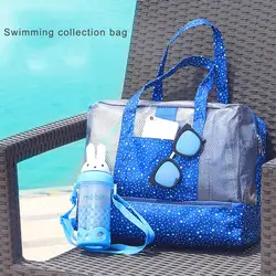 Для женщин многофункциональная сумка женский Водонепроницаемый сумки купальник нейлон мокрой и сухой Прозрачный Купальники бассейн