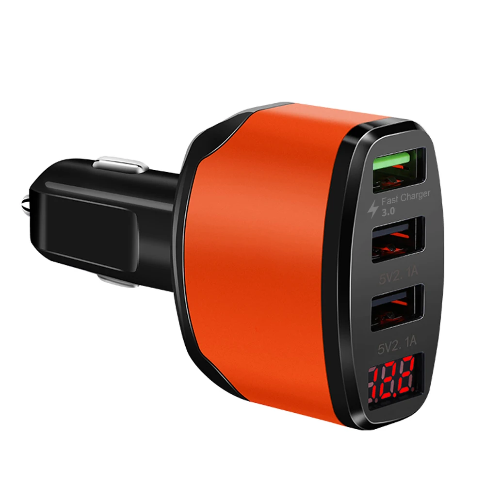 

Powstro Car Charger 3 USB 4.2A Voltmeter Car Charger Adapter for Samsung Galaxy S8 S7 S6