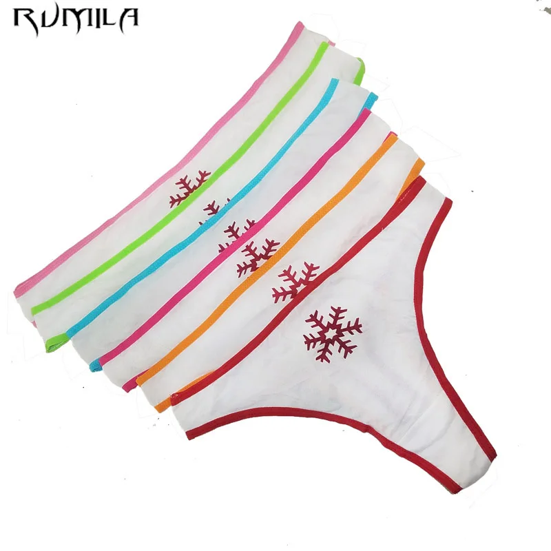 Christmas Gift Cotton Snowflakes White Women s Sexy Thongs G String christmas-gift-cotton-snowflakes-white-women-s-sexy-thongs-g-string