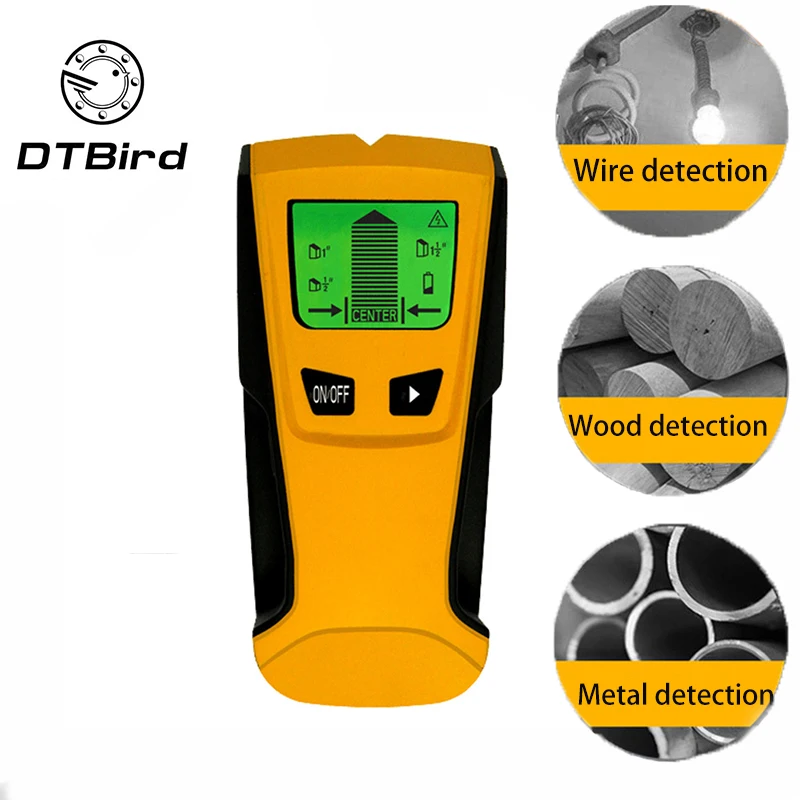 

3 In1 Pinpointer Metal Detectors Stud Center Finder Search Metal AC Live Wire Detector Wall Scanner Gold Finder Electric Box