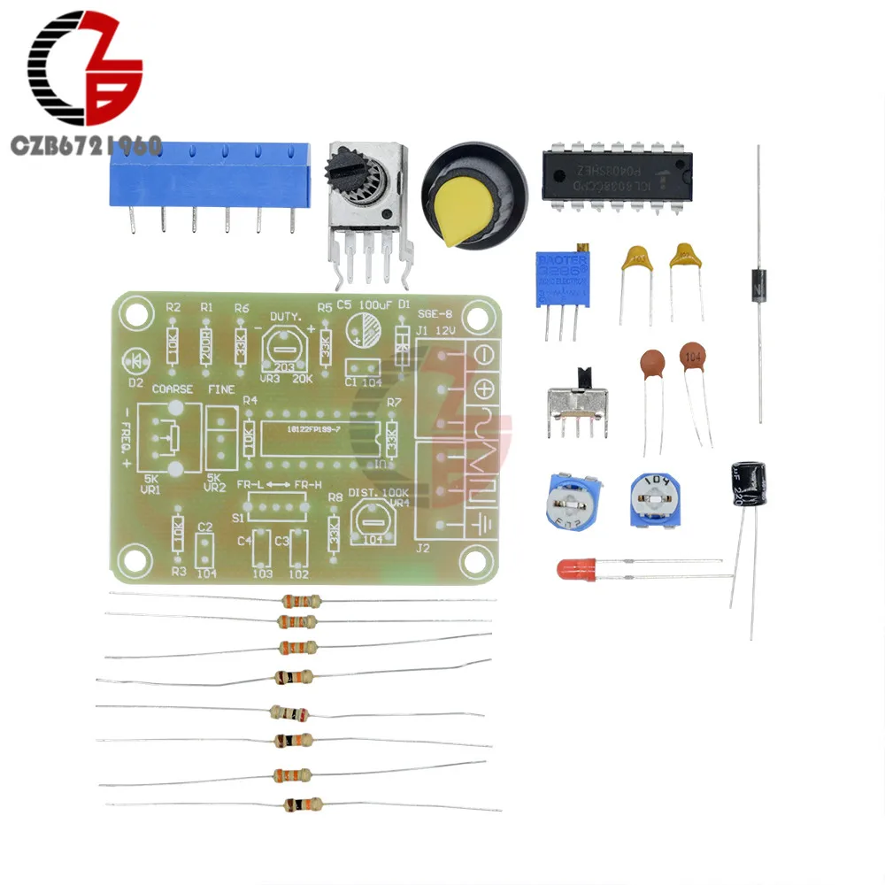 ICL8038 монолитная функция генератор сигналов модуль комплект синус квадратный треугольник