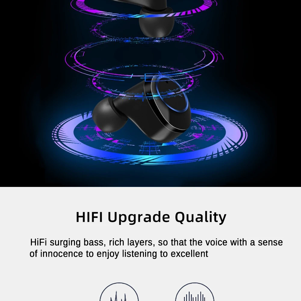 X11TWS 5,0 Bluetooth 9D стерео наушники беспроводные наушники IPX7 водонепроницаемые наушники 4000 мАч светодиодный подходит для смартфонов Q32