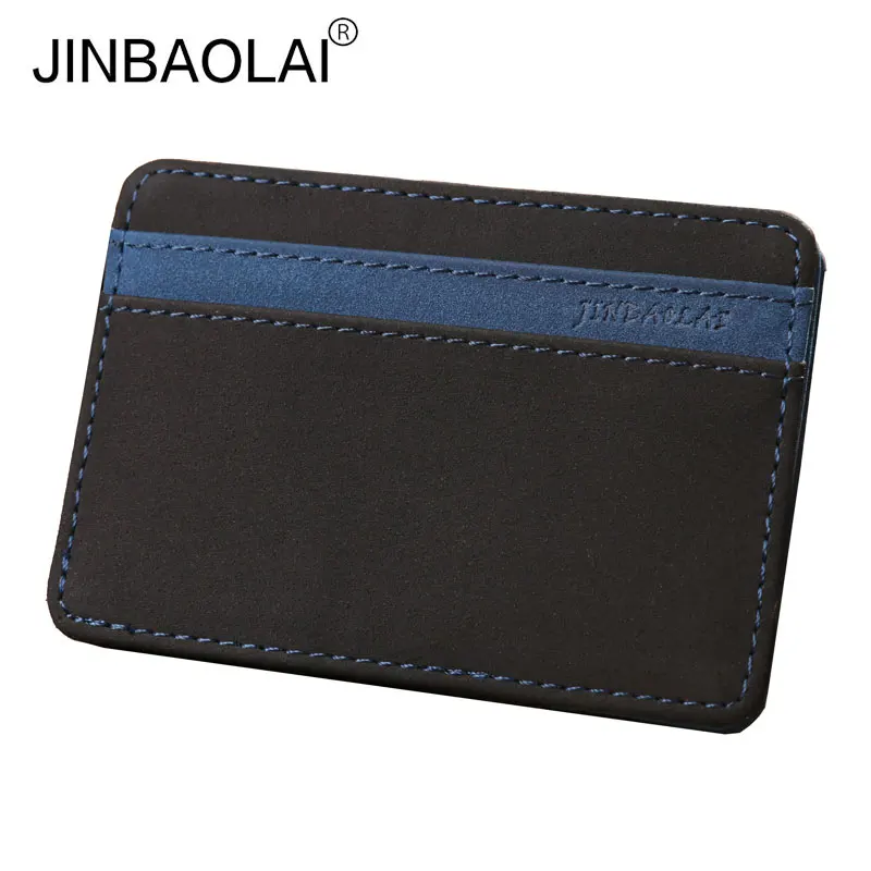 

Magic Wallets Men Slim Money Clip Credit Card Case Cash Holder Women Magic Flip Leather Wallet Mini Purse