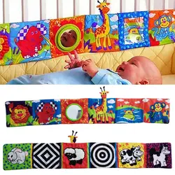 Детские игрушки, детские тканевые книги, информация о многосенсорном многофункциональном веселом и двухцветном цветном бампере для