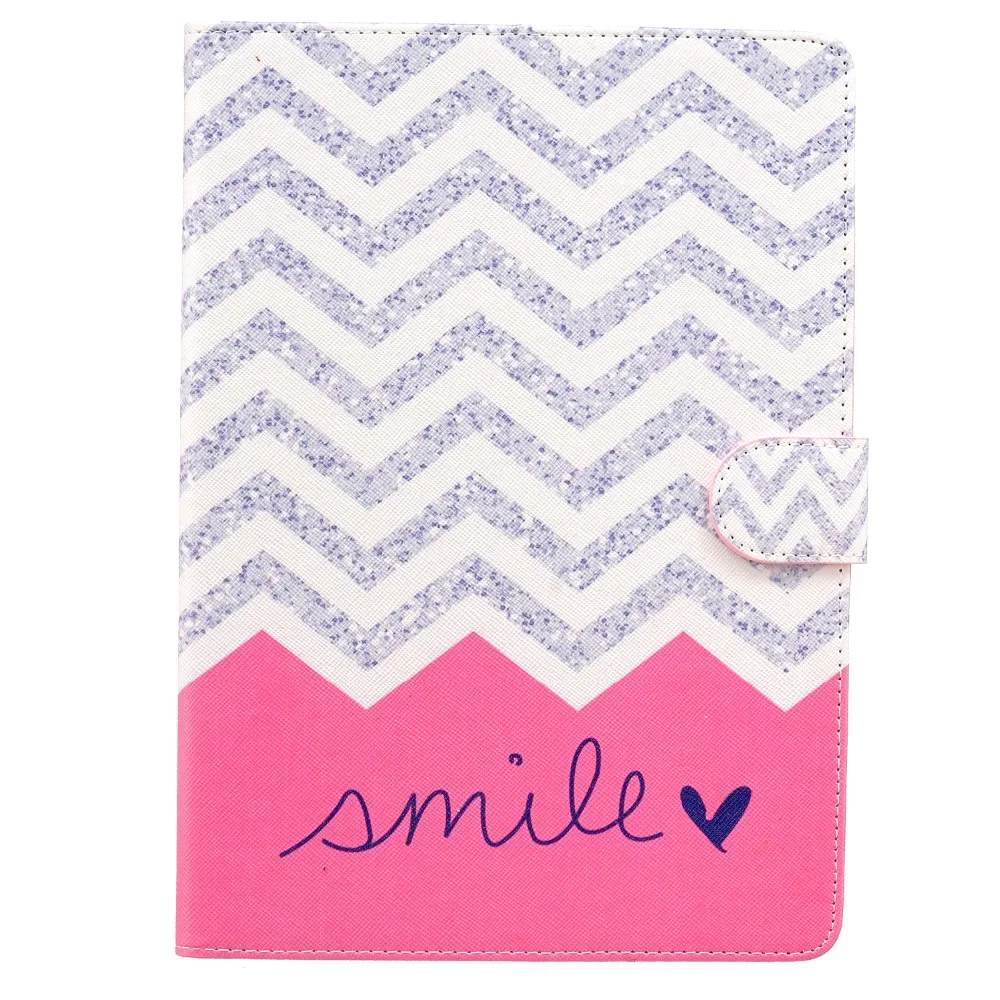 Novelty New Style Cute Painting PU Leather Flip Case For Apple iPad air Stand Card Slot Smart Folio Wallet Book Cover 5 | Компьютеры и