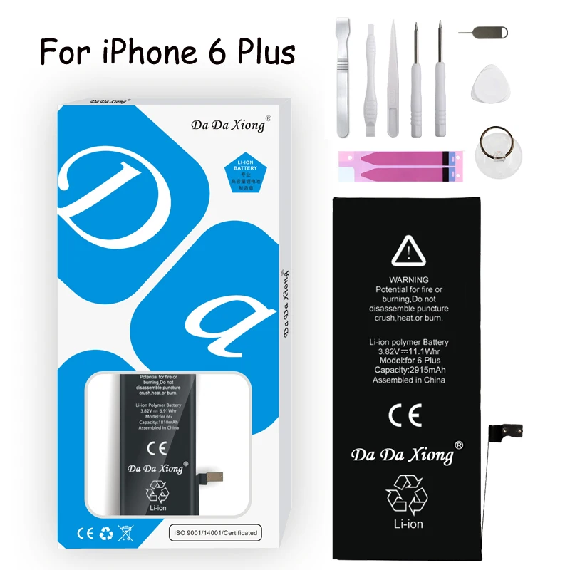 

Original Da Da Xiong Battery For iPhone 6 PLUS 6Plus 6P 2915mAh Li-ion Mobile Phone Replacement Batteria+ Free Tools