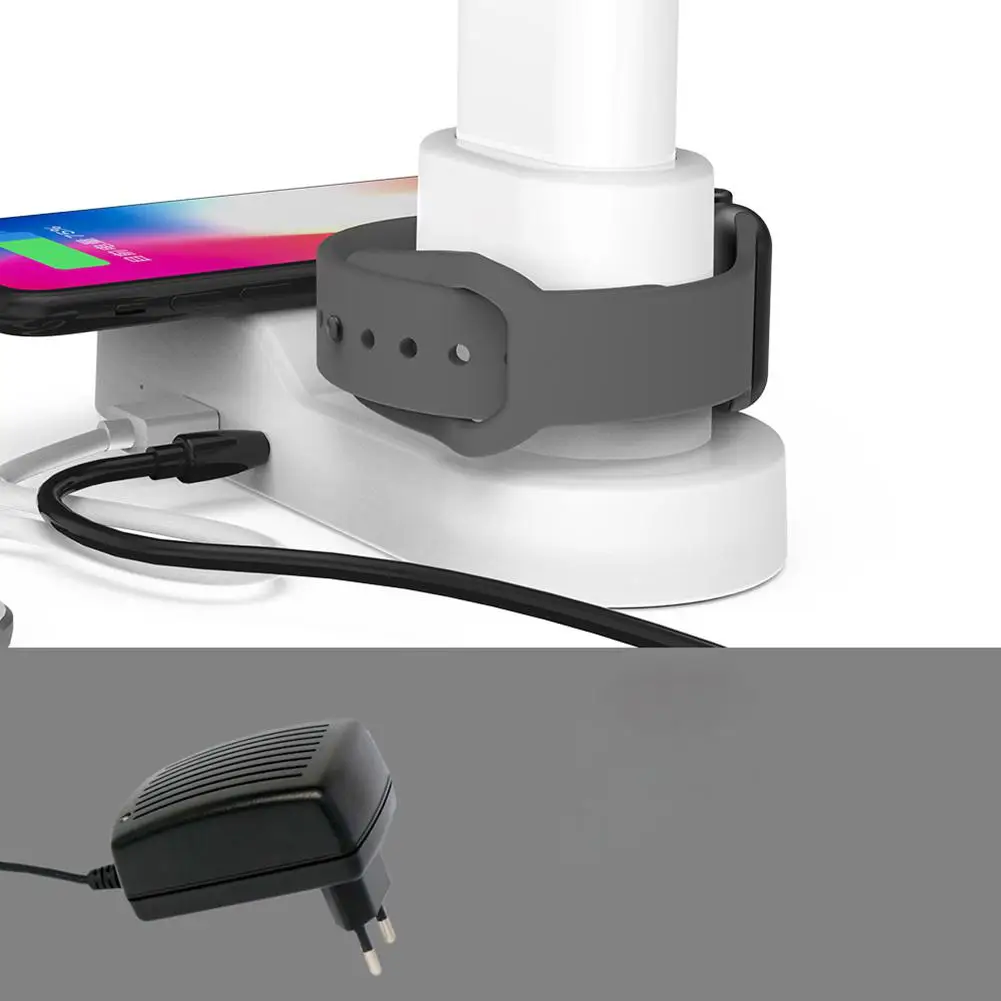 Беспроводное зарядное устройство QI для iphone X XS MAX XR 8 Plus samsung Gaxary S9 S8 Apple AirPods iwatch 2