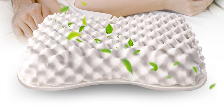 Подушка из натурального латекса, магнитная подушка для шеи с эффектом памяти, ортопедическая Ортопедическая подушка для ухода за здоровьем