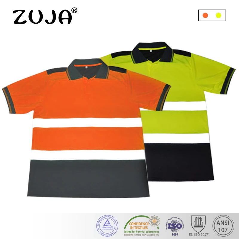 High Visibility Safety Work Shirt Breathable Work Clothes Safety Reflective Safety Polo Shirt High Visibility Safety Work Shirt Breathable Work Clothes Safety Reflective Safety Polo Shirt
