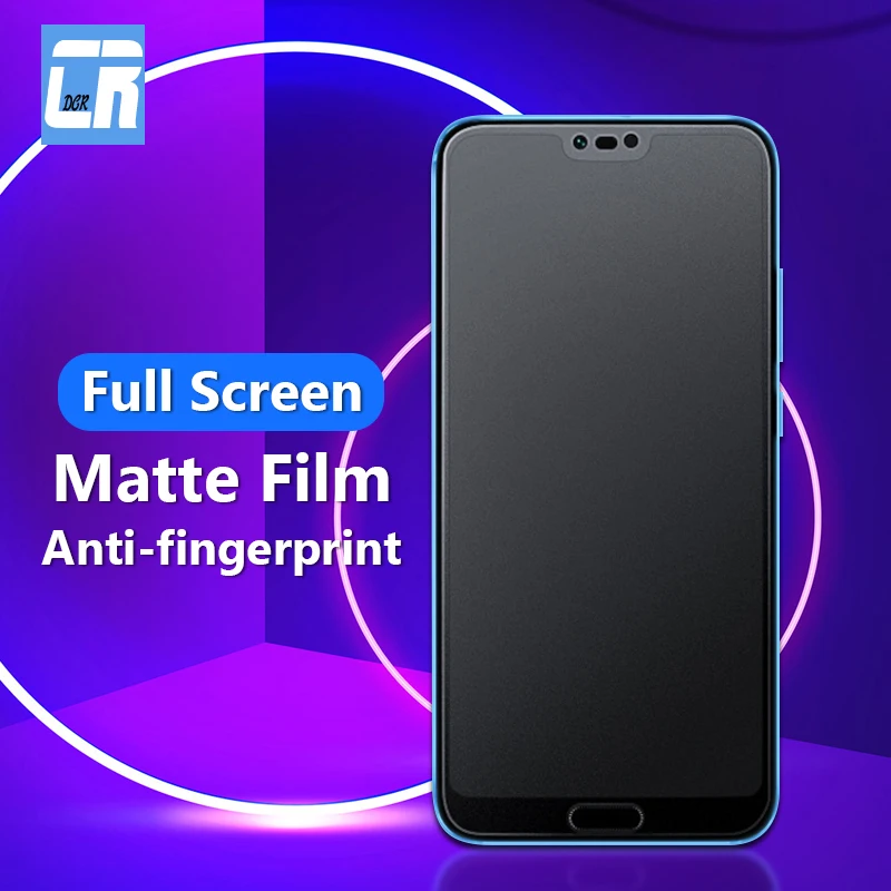 Закаленное стекло 9D без отпечатков пальцев для Huawei P30 P20 P40 Lite матовая Защита