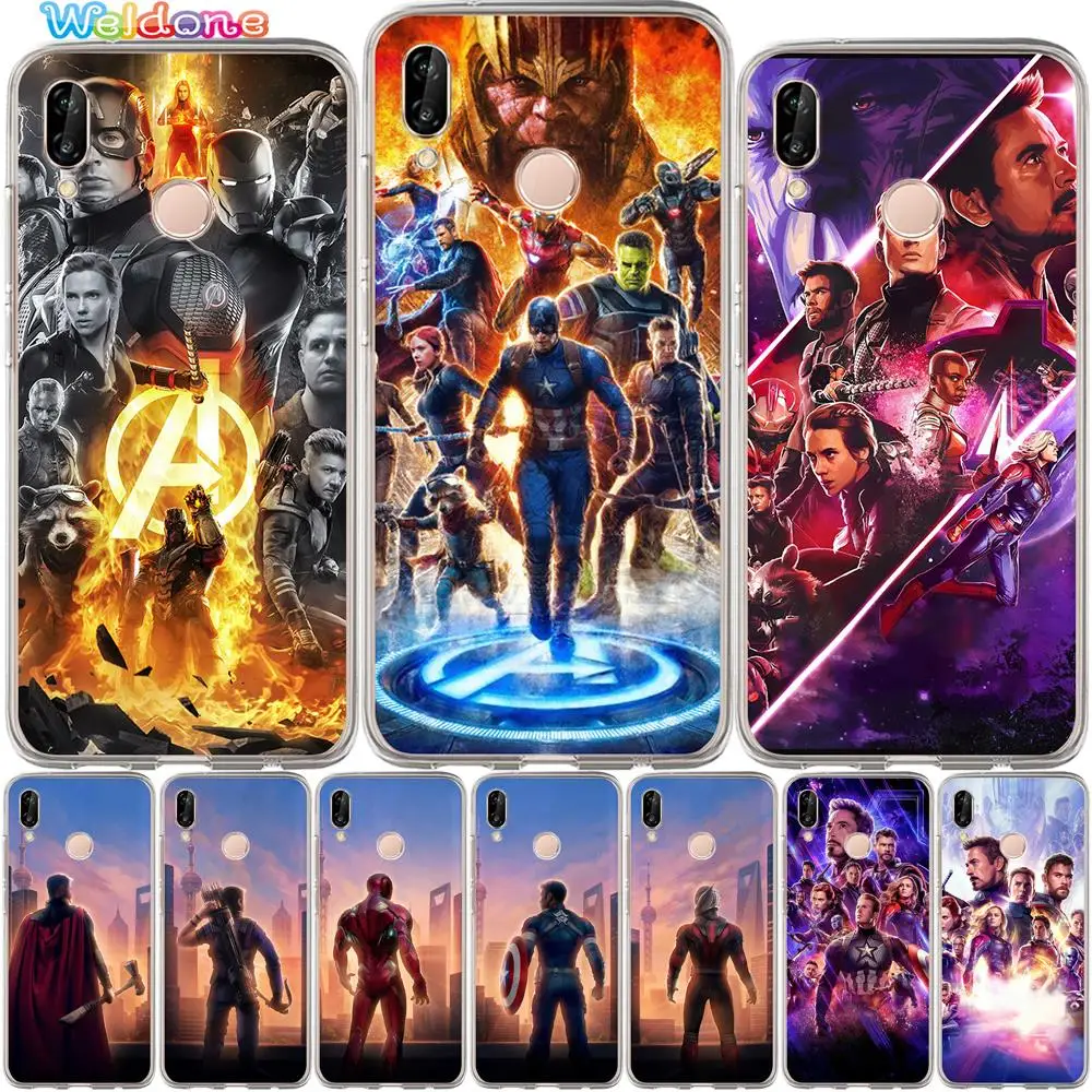 

Marvel Avengers: Endgame Iron Man Phone Case For Huawei Mate 20 10 Lite Pro Nova 2 plus 3i Y5 2018 Y6 II case cover etui