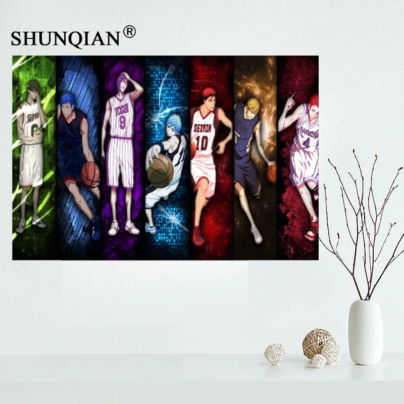 

kuroko no basket Canvas Cloth Poster for Home Decor painting Art Custom Print Picture