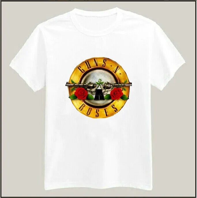 

Women Tshirt gun n rose Print Casual Cotton Funny Shirt Top Tee Whtie Brand Hipster Plus Size Camiseta HH305-223