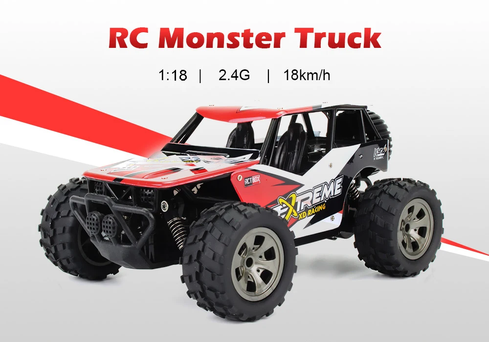 1812-A 2,4G дистанционное управление Управление Системы 1/18 18 км/ч RC Monster Truck АВТОМОБИЛЯ РТР дистанционного управления игрушка, подарок на счастье в анти-помех 260 сильный Мощность мотор