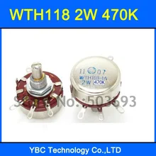 ; набор из 10 шт./лот WTH118 1A 2W 470K вращающийся конический потенциометр WTH118-1A