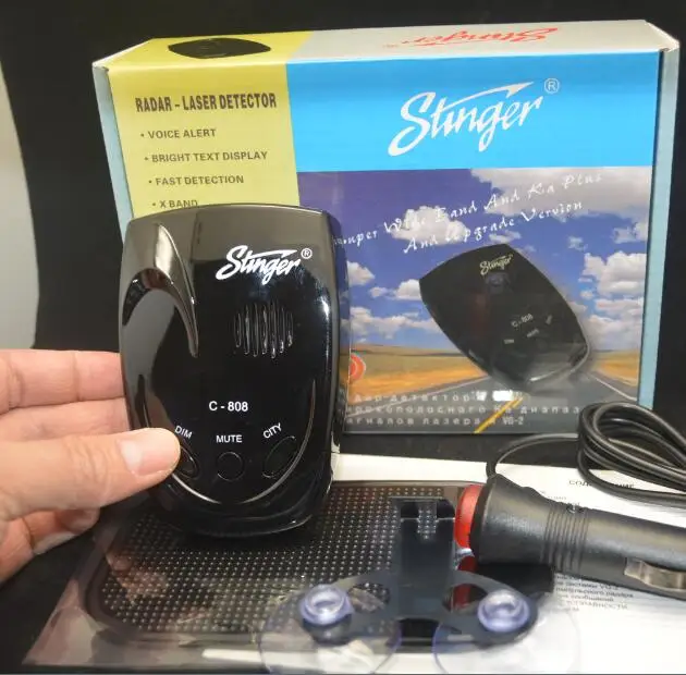 Russian/English vision Full band Car Radar Detector radar C 808 With X