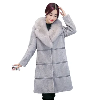 Abrigo de piel de marca de lujo para mujer 5XL, abrigos de piel sintética largos de invierno para mujer, abrigo de piel falsa para mujer, chaqueta de piel sintética de gran calidad, abrigo para mujer