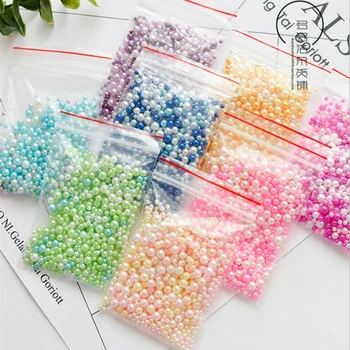 

500pcs Fishbowl Beads Slime Supplies DIY Glitter Pearls Slime Filler Fluffy Decoration Colorful Gradient Slime Accessories