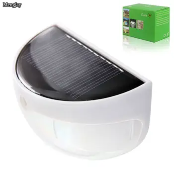 

2x Generation LED Solar Power Bright PIR Human Body Motion Sensor Induced Home Security Lamp Outdoor Light 6 LED Fence Gutter