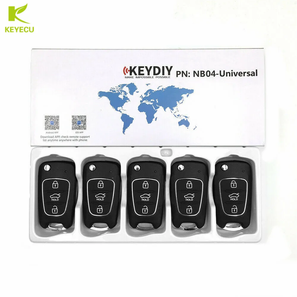 KEYECU 5 шт. X KEYDIY Универсальный пульт NB-Series NB04 для KD900 + URG200 | Автомобили и мотоциклы