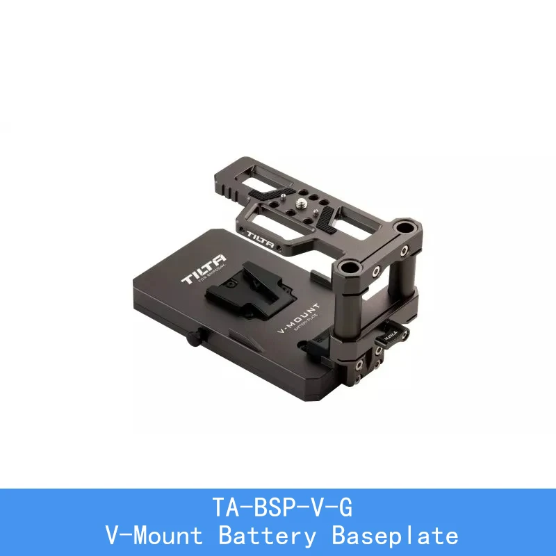 TILTA BMPCC 4 K/6 K клетка для камеры комплект аксессуаров v-образное крепление для аккумулятора опорная пластина с золотым креплением и пластина для аккумулятора F970 - Цвет: TA-BSP-V-G