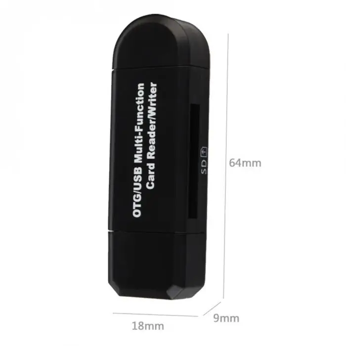 SD кардридер Micro USB OTG к USB 2,0 Multi-function 3 в 1 адаптер для ноутбука Android Phone @ JH