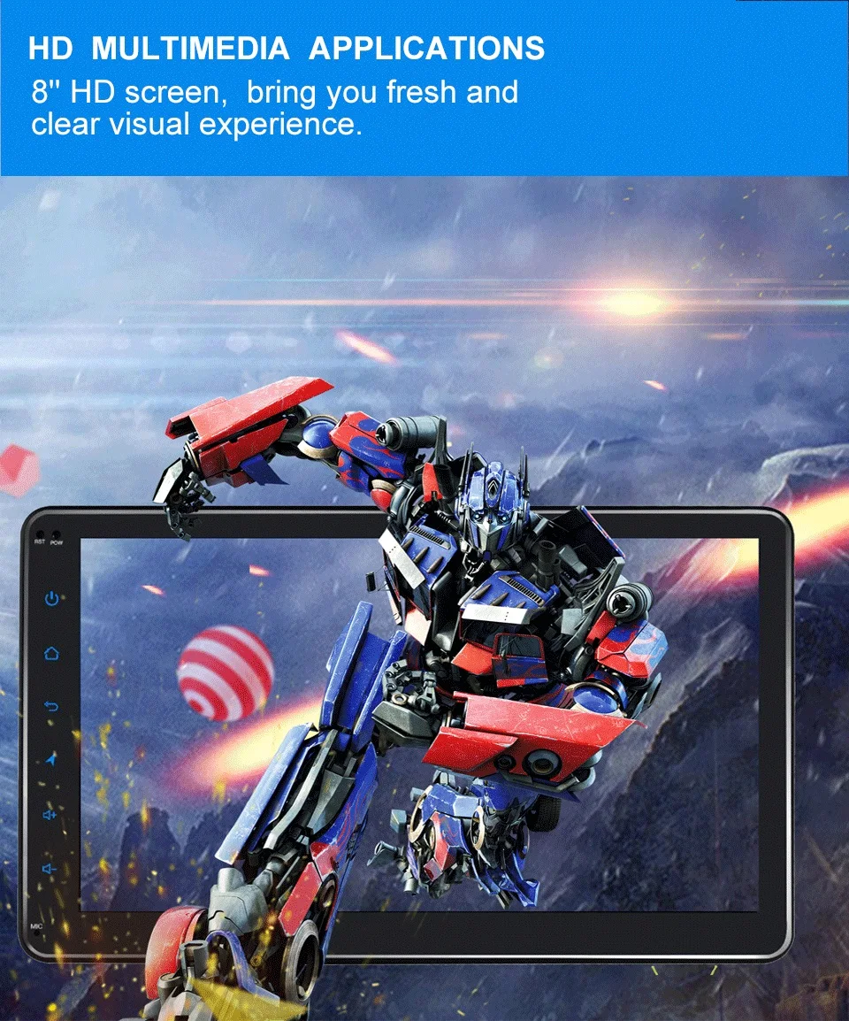 Sale Android 8.1 Single Din 8 inch 4GB+64GB Universal Car Radio Support DSP Wifi Bluetooth Carplay GPS SWC HD 1024*600 Player 3 Sale Android 8.1 Single Din 8 inch 4GB+64GB Universal Car Radio Support DSP Wifi Bluetooth Carplay GPS SWC HD 1024*600 Player 3