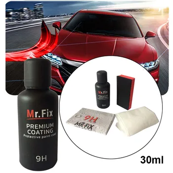 

30ML 9H Car Oxidation Liquid Ceramic Coat Super Hydrophobic Glass Coating Set Paint Care #LR2