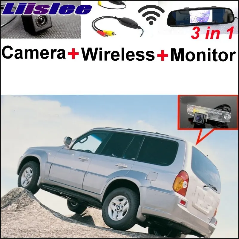 

Liislee 3 in1 Special Rear View Camera + Wireless Receiver + Mirror Monitor Easy DIY Backup Parking System For Hyundai Terracan