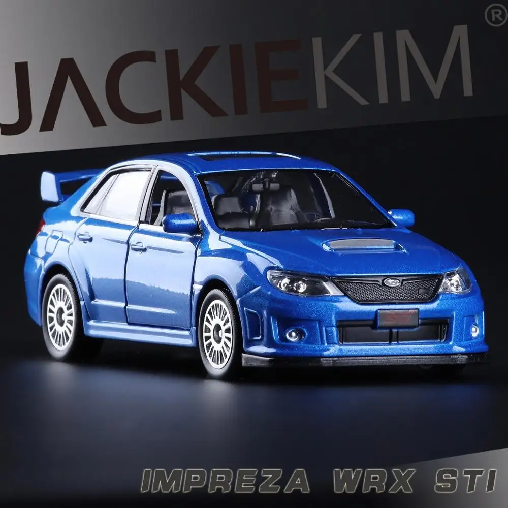 2011 Subaru Impreza 1:36 Масштаб высокая имитация купе, металлический оттягивающий автомобиль WRC STI, 2 открытые двери, Модель автомобиля игрушки