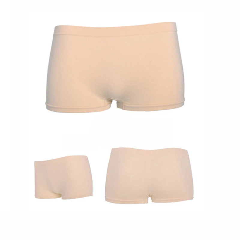 Однотонные удобные летние женские шорты для тренировок с поясом облегающие шорты - Цвет: Nude