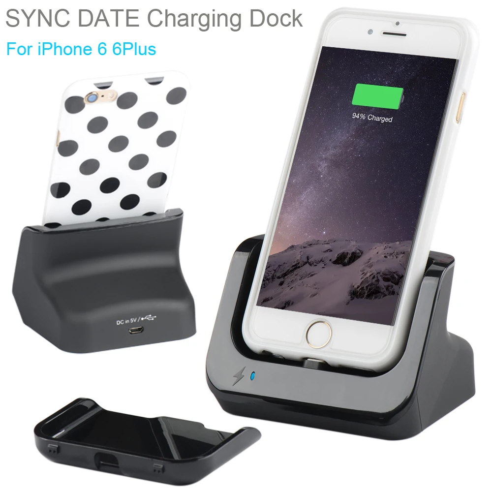 

Dual Sync Date Relaxation Charger Cradle desktop Dock Station Adapter For iPhone 6 6s 6Plus 6sPlus 7 7Plus With USB line
