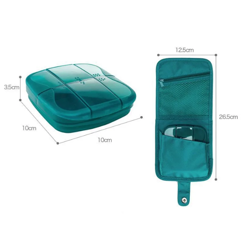 Kit de primeros auxilios de supervivencia de emergencia portátil de viaje al aire libre y caja de pastillas de gran capacidad paquete de alivio multifuncional para acampar en casa