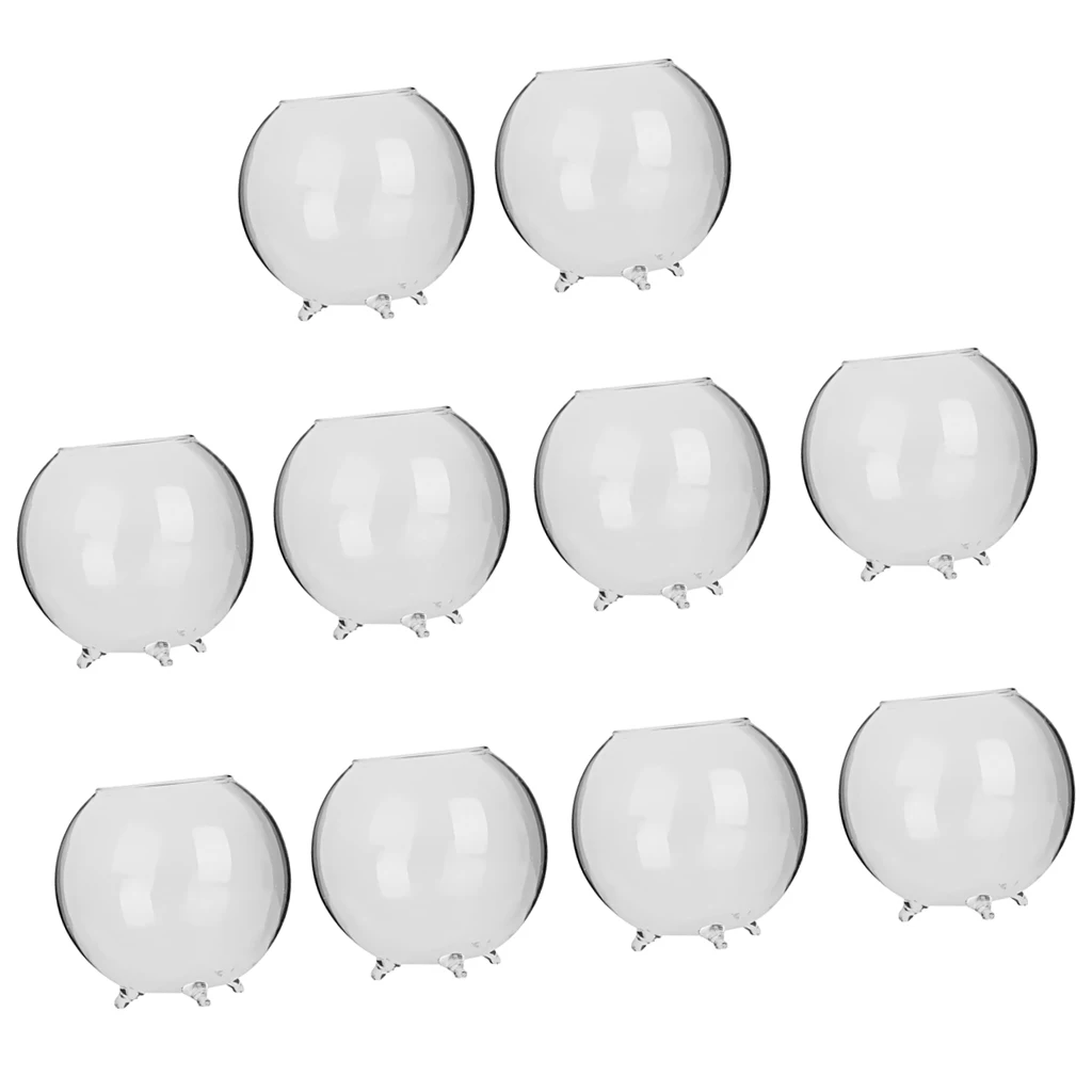 10 Pieces Glass Hydroponic Vase Micro Landscape Bottle Terrarium Container | Дом и сад