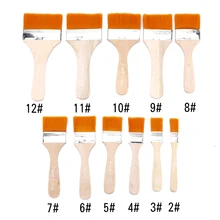 Нейлоновые кисти для рисования кисти для масла акварельный водорастворимый порошок пропилен акриловый разный размер кисти для рисования школьная художественная краска