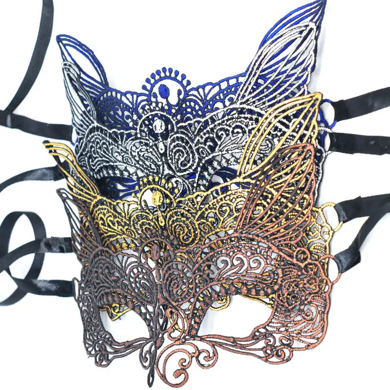 2017 new colorful lace mask gilt silver lace wedding and party mask nightclub dance sexy mask vintage masquerade party mask