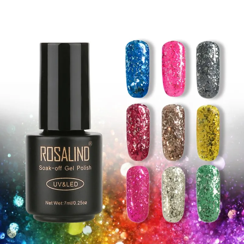

Meteor Fragment Glitter Gel Nail Polish 7ml Diamond Shard Soak Off UV LED Primer Nail Art Gel Lacquer 12 Colors