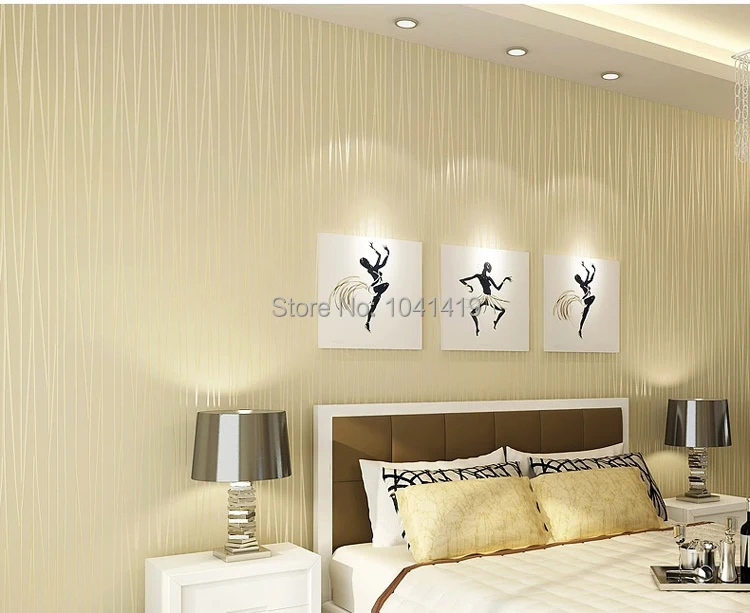 Современная Гостиная Диван ТВ фон Настенный декор обои 3D тисненые нетканые вертикальные полосатые обои для стен спальни