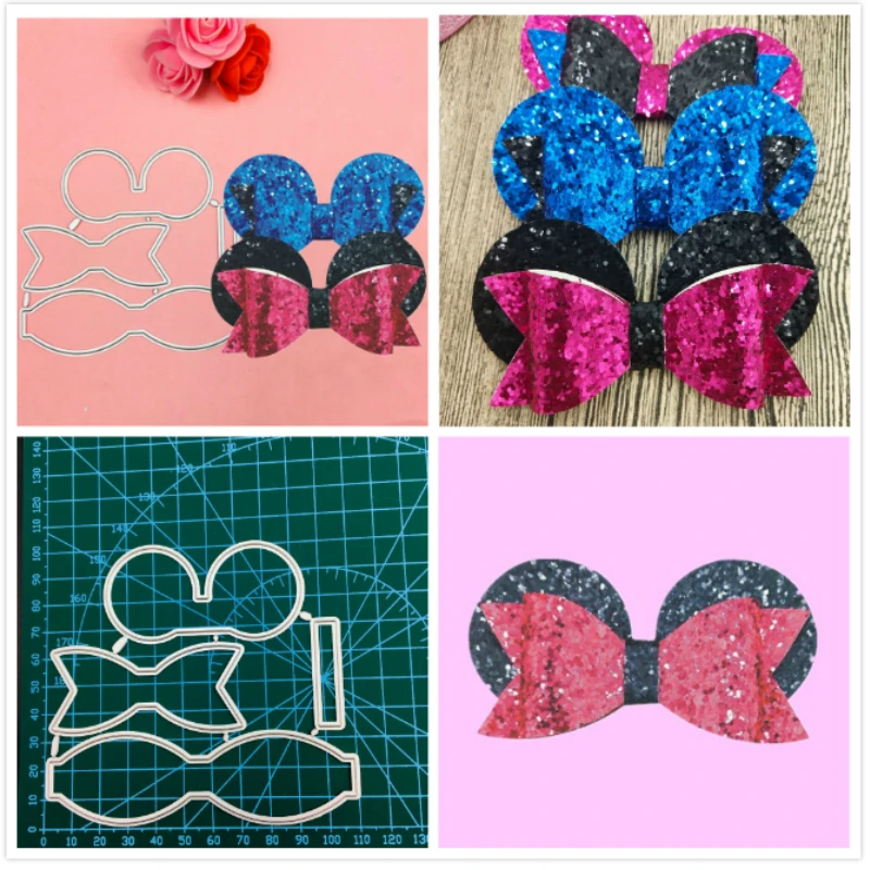 

1pcs lovely girl bow metal Cutting Die+1PCS carft Tag for DIY Scrapbooking/photo album Decorative Embossing DIY Paper Cards