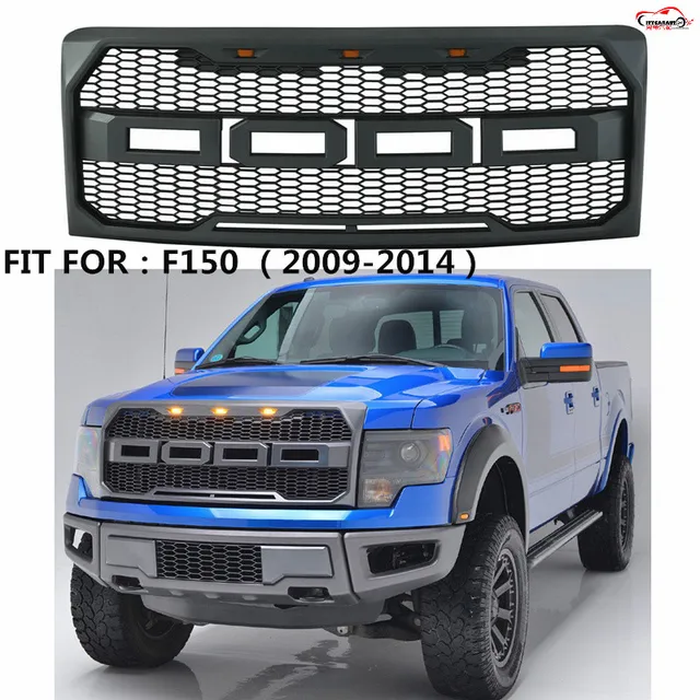Citycarauto Front Racing F 150 Grill Grille Abs Black Front Trim