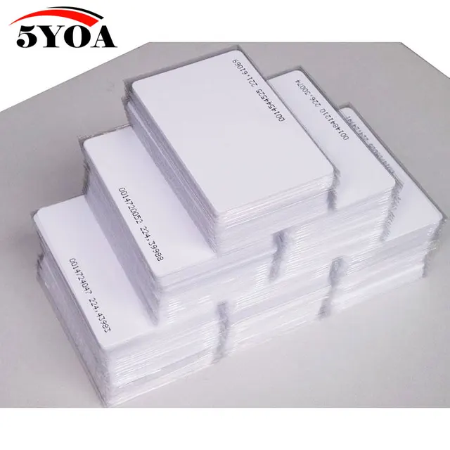 100pcs/lot 125khz EM4100 RFID ID Keyfob Tag Badge 100pcs/lot Porta Chave Card Sticker Key Fob Token Ring Proximity Chip 1