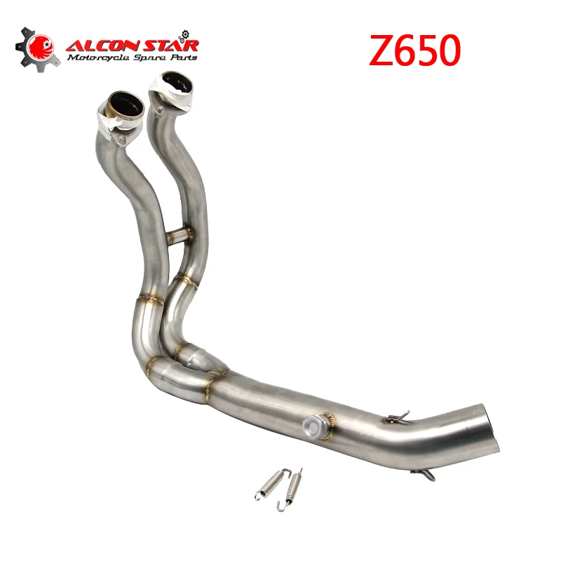 Alconstar Z650 Motorcycle Exhaust Muffler Middle Connect Link Pipe