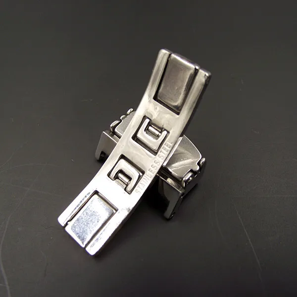 

1PCS 16MM 18MM 20MM 22MM electroplating Stainless steel watch buckle for watch strap silver color -01202