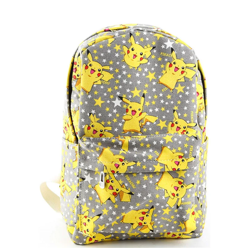 

Cartoon Canvas Pokemon Backpack New Fashion Rucksack Backpack School Bag Cute Pikachu Printing BP0078