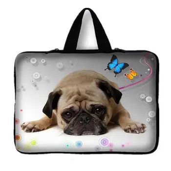 

15" 15.4" 15.5" 15.6" Cute Pug Laptop Notebook Computer Sleeve Bag Case Pouch + Handle For Dell Vostro Hp Pavilion Lenovo Asus