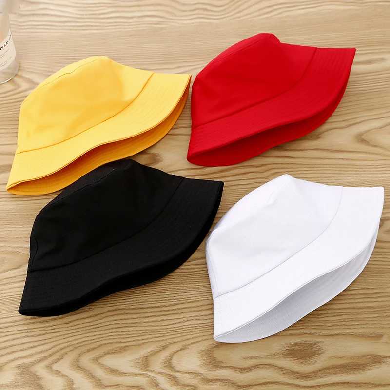 Женские шапки-ведерки, простые, одноцветные, подходят ко всему, красные, трендовые, для студентов, корейский стиль, высокое качество, для женщин, летние, для отдыха, женская шляпа, милая