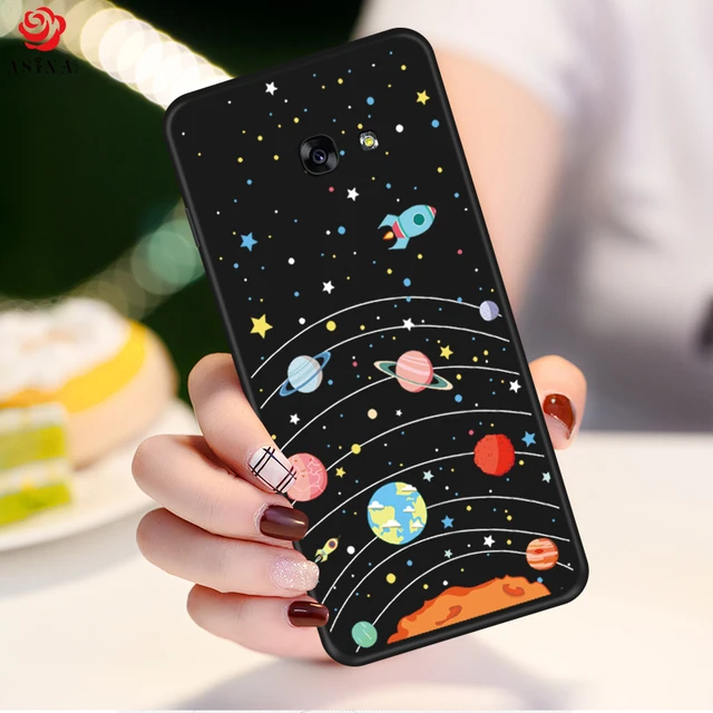 ASINA Soft Silicone Cases For Samsung Galaxy A5 2017 Cartoon Cute 3D Cover For Galaxy S8 S9 Plus A8 J7 J8 2018 Note 9 8 Bumper