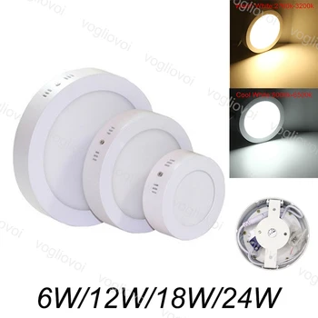 

Vogliovoi Donnlights Round Surface Mounted Down light 12W 18W 24W Led SMD2835 Circle Ceiling Down Lamp Kitchen Bathroom Lamp