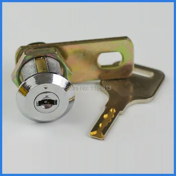 

5 pieces 22mm anti drilled quarter turned keyed alike flat key cam lock tool cabinet lock